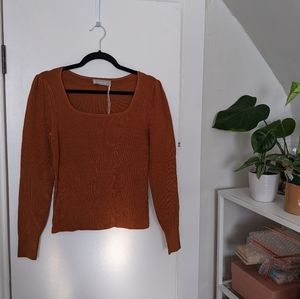 Everlane The Square Neck Top in Cider